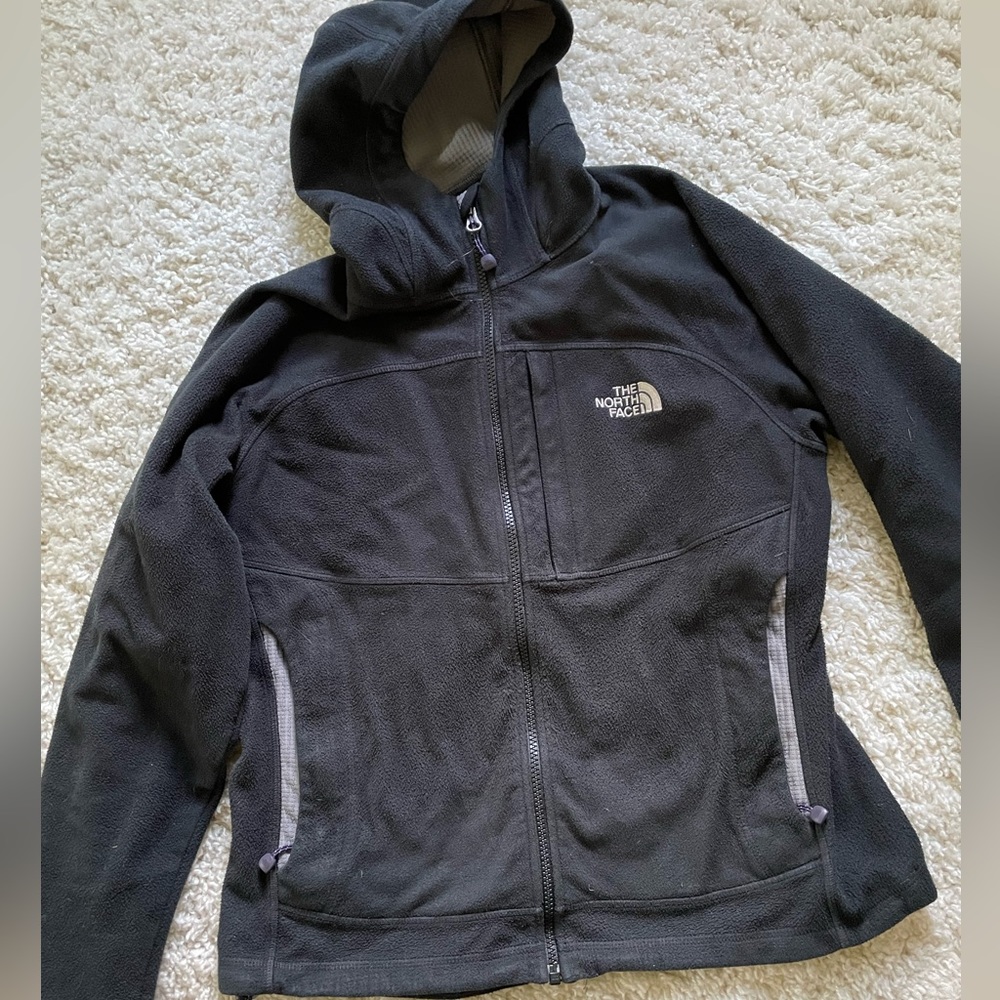 The North Face zippered fleece. Women’s medium. Black with grey